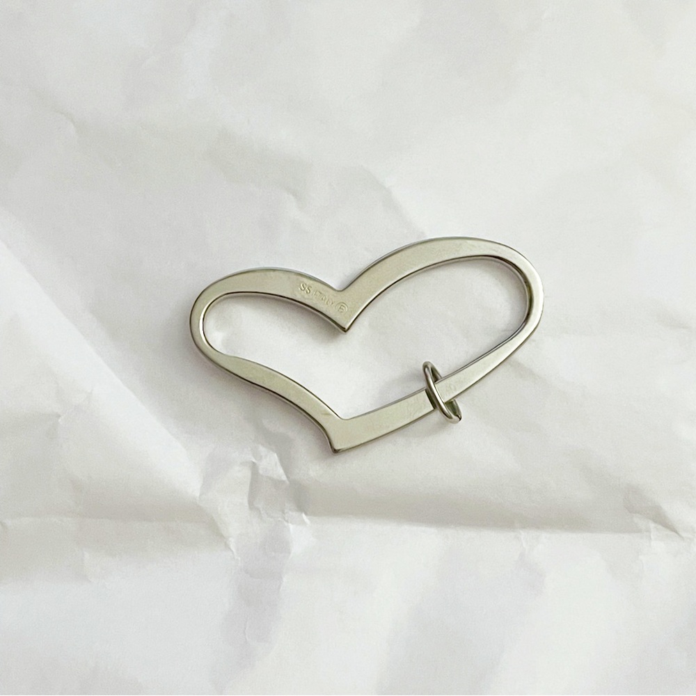 Italy Sterling Silver Heart Pendant